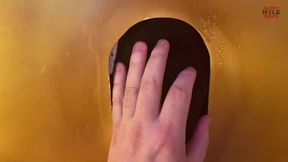 Thick horny XL cock enjoys the deep blowjob