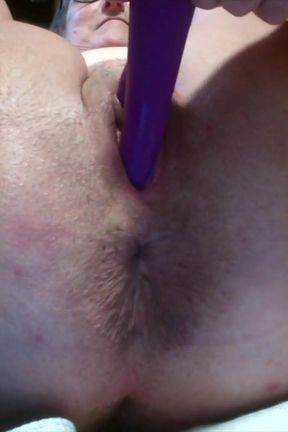 Hot MILF Closeup Dildo Play with Her New Toy