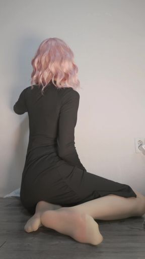 stocking and hole