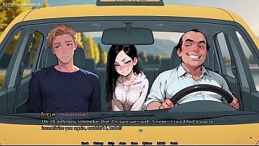 Slut Wife Teasing Her Hard Nipples To The Taxi Driver - Our Quiet Temptation (part 02) Developed By Sinful Valley Adventures - 3D Porn Game