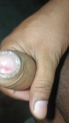 A young man is masturbating by stroking his penis, then groaning in immense pain a he ejaculates. Watch how this man ejaculates.