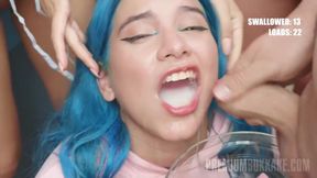 Min Galilea - 1st Bukkake Cumshot Compilation