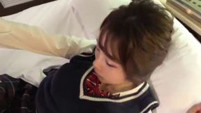 Shy Kansai Gal Meets Busty Beauty: Cowgirl Fascination F-Cup Homecoming Slender Neat