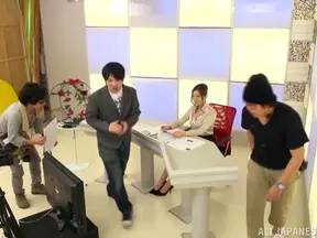 Shameless Japanese vixen Yuna Shiina rides dick gets cum in mouth