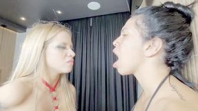 30 MINUTES OF AGONY RECEIVING A SPIT SHOT IN THE MOUTH -- BY LAVINIA PRINCESS - CLIP 3