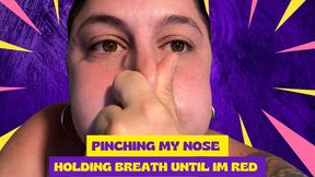 Pinching my nose - Red and Puffier Cheeks