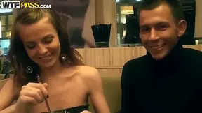 Cute fresh Chick is seduced to pose before man