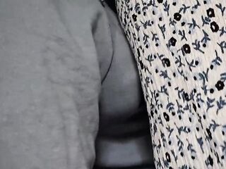 This babe Unintentionally Touch Stranger's Penis Inside Teach. This guy Slip His Ramrod Underneath Her Petticoat and Cum