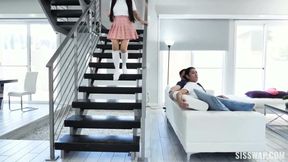 Stepsister Swap for Haul: Busty Alona Bloom &amp; Percy Sires Trade Stepbrothers for Cash and a Doggystyle Cowgirl Afternoon