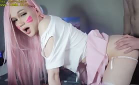 Beautiful tranny sucks her boyfriend cock