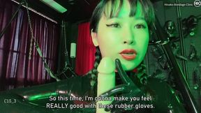 Full Body Latex Mistress Hinako Puts You In Chastity Belt; POV-JOI (English Subtitles Included)