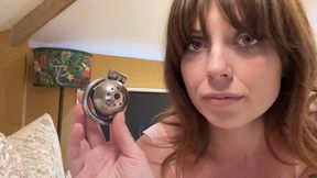Chastity sacrifice and verbal humiliation