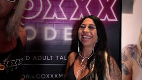 Mia Mor Interview at Miami Exxxotica 2022 at the Coxxx Models booth