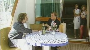 Italian retro fuckers are sharing one hot blonde and having classic threesome fuck