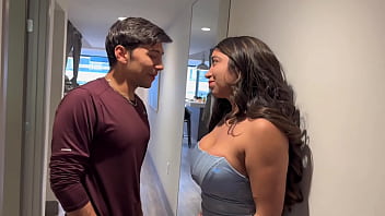 I convince my Neighbor to come into my apartment while my parents are away and I fuck him in the living room until he fills my pussy with cum! Verito Aguas