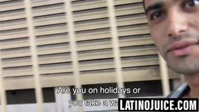 Straight Latino gets bred and covered for cash