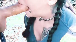 Face fucking pretty Goddess for messy THROAT PIE