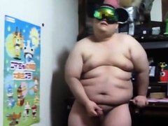 Asian Chub Jerks Off Solo