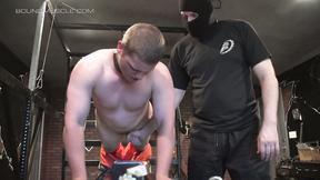 ”BoundMuscleJocks: Master Dire Callahan Racks & Stretches Convict Andre Hardys”