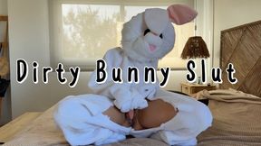 Dirty Bunny Slut Masturbates in Bunny Costume