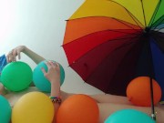 Balloons for Adults  Foreplay Gypsy Dolores balloon fetish experiment