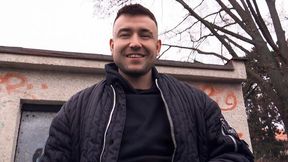 Denny and Slavo: quickie in a car, very gay POV fuck