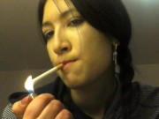Asian Teen Smoking Shows Ass & Pussy - Liz Lovejoy lizlovejoy.manyvids.com