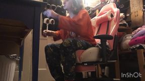 Sissy glitches out trembling as thick straight dick wrecks his cock
