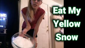 Eat My Yellow Snow Femdom Toilet Slave Task - Peeing - Slave Assignment - Humiliation Task