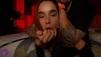 Submissive LATINA Slut Breaks for her master! gets whipped and face fucked! Abella olsen