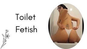 peeing in my white panties and stinky cream TOILET FETISH