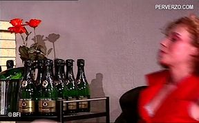 Two friends covering themselves with eggs