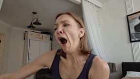 YAWNING NEAR THE COMPUTER 5