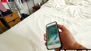 SisterLikesMe.com - Perfect teen Adria Rae blows and rides her stepbrother's dick wit