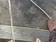 Peeing after a night of drinking