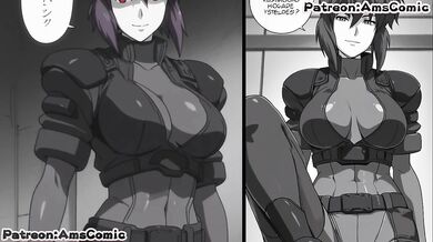 Ghost in the Shell Hentai Comic Ep.001 - Big Tits Motoko Kusanagi Blow Job Hand Job hentai by amscomic