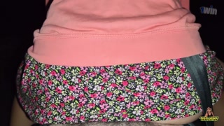 Crazy Public Fucking on the night railway station with sexy neighbour