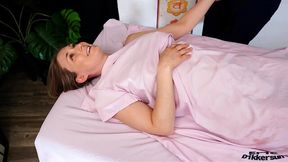Erotic Massage - Her Soft Hands Skillfully Exploring His Hardening Body