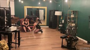 Slave Used In Fetish Saloon - Bondage