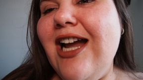 Close-up of tongue play