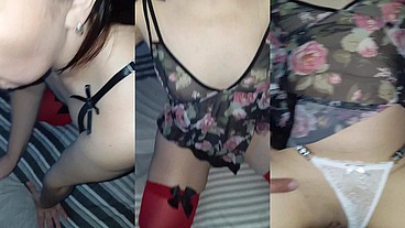 Videosrussell - la vecina hermosa tiene antojo de polla
