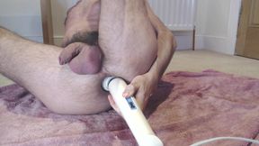 Milking 6 Anal Prostate Orgasms and 3 Cumloads with Hi Speed Vibrator