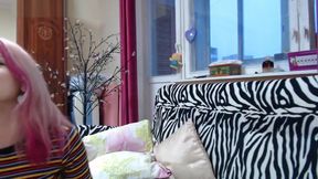 Pulya Crystal webcam show with fuck machine