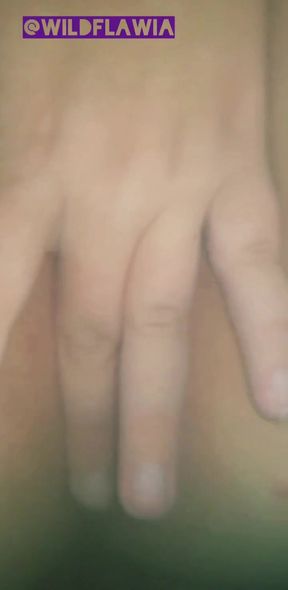 Real Amateur Housewife, Playing at Bathhouse with Pink Dildo in Her Pussy