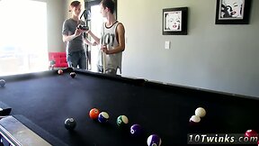 Gay sex shower camp story xxx Pool Cues And Balls At The Ready