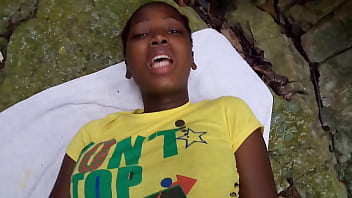 Ebony Slut Put Sex Toy Vibrator In Pussy New Jersey Woodland Backyard Exploration - Jhodez1