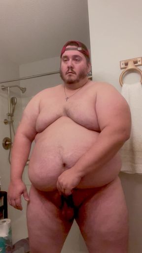 Sexy Fat Muscle Chub Bear Bubba Burly Posing &amp; Dripping