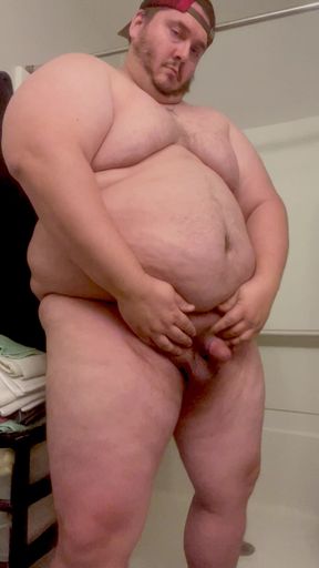 Sexy Fat Muscle Chub Bear Bubba Burly Posing &amp; Dripping