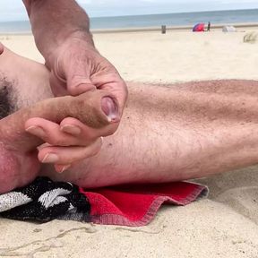 Cum on beach