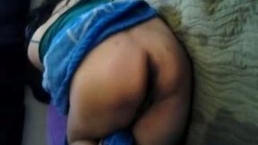 Fingering filthy stinky pussy of my dark skin strumpet